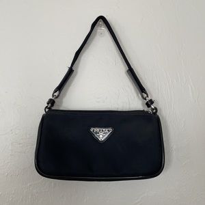 Black Nylon Shoulder Bag